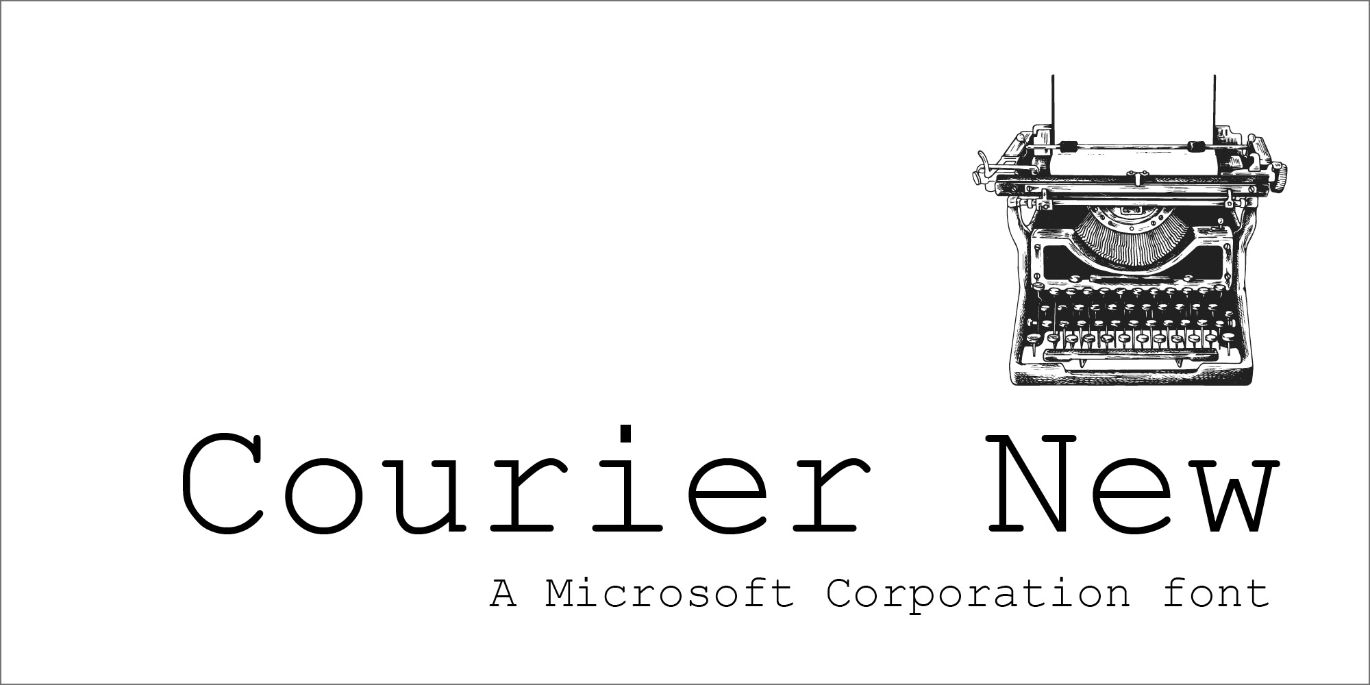 Courier New Poster 1