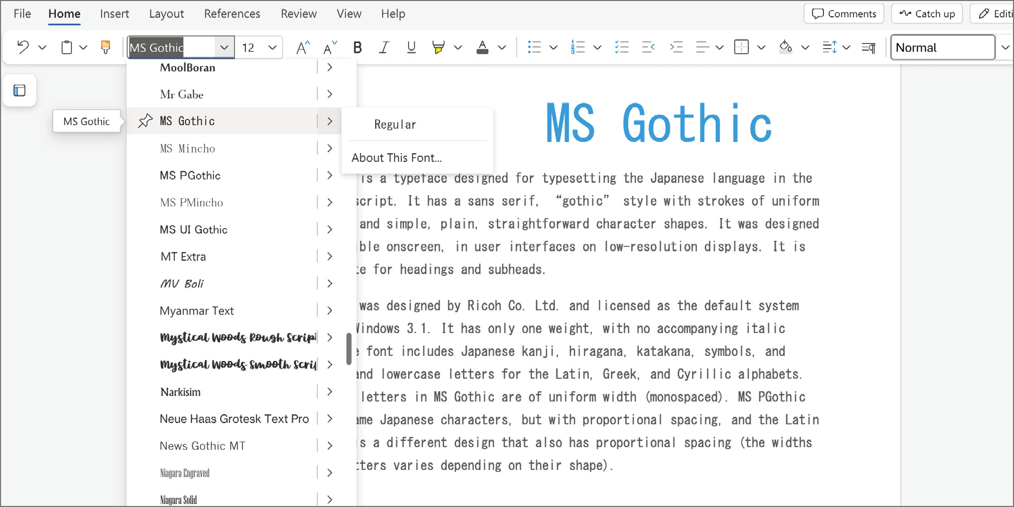 MSGothic Poster 5