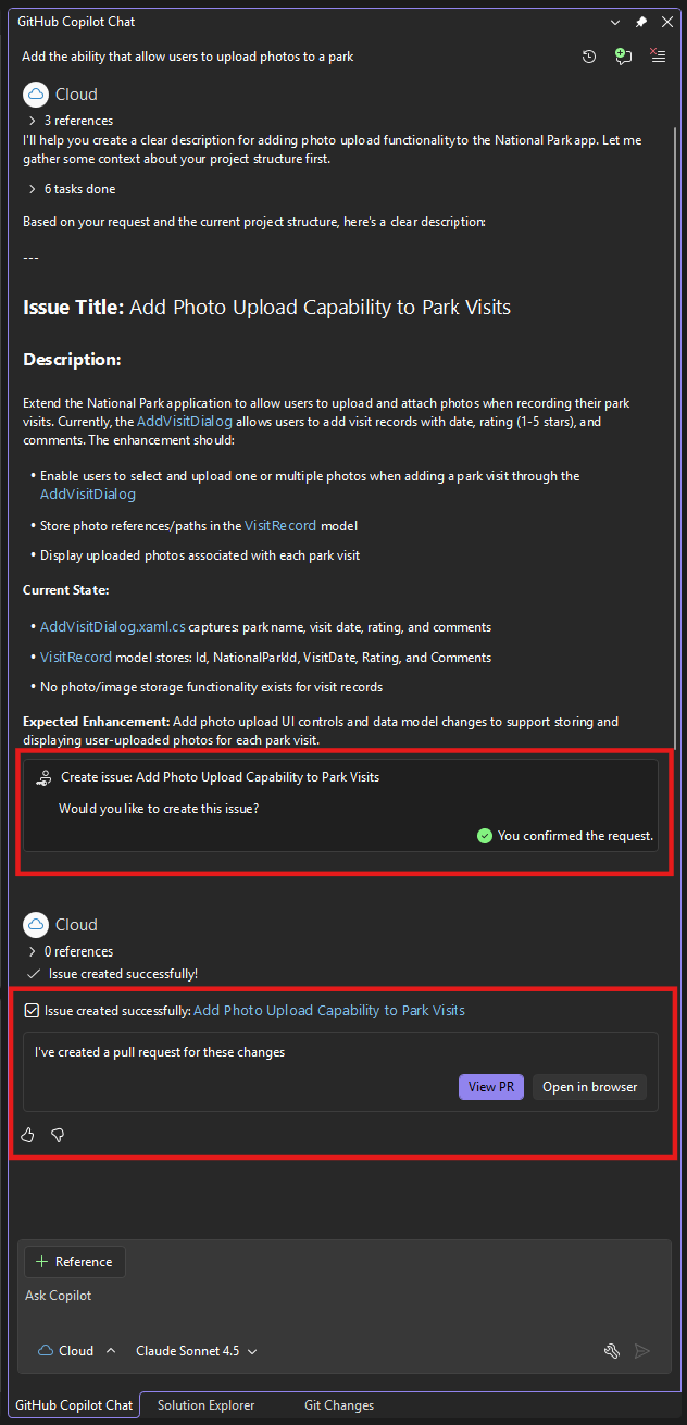 Cloud agent issue-to-PR workflow