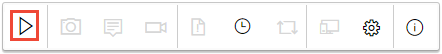 Screenshot of the Test and Feedback toolbar with the Start session button highlighted.