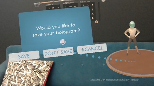 3D HoloStudio UI and interaction design learnings