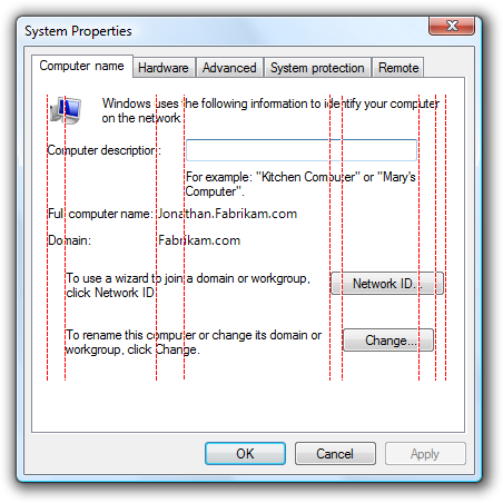 screen shot of cluttered dialog box
