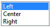 screen shot of a list box