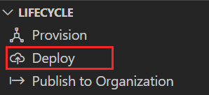 Captura de pantalla que muestra la implementación de la aplicación en la nube.