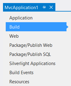 Captura de pantalla del menú desplegable del proyecto en la ventana del Explorador de soluciones, resaltando la opción de compilación.