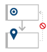 Captura de pantalla que muestra un diagrama conceptual del tipo de vínculo Referencias.