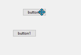 Imagen animada que muestra las líneas de ajuste con propiedades de margen para .NET de Windows Forms en Visual Studio