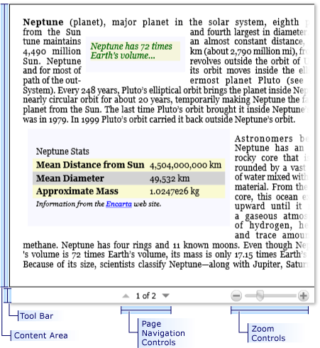 Captura de pantalla: FlowDocumentPageViewer Captura de pantalla