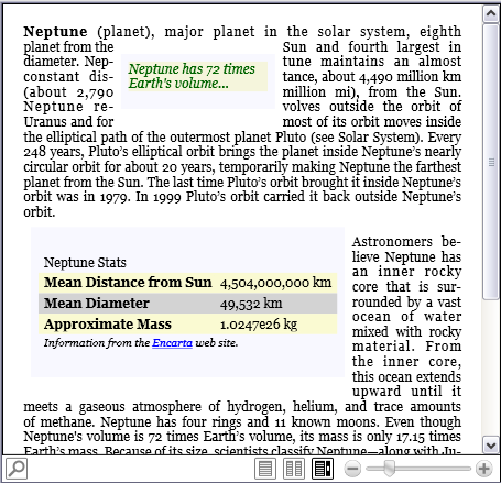 Captura de pantalla: FlowDocumentReader ViewMode of Scroll