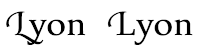 Texto que usa swashes contextuales openType