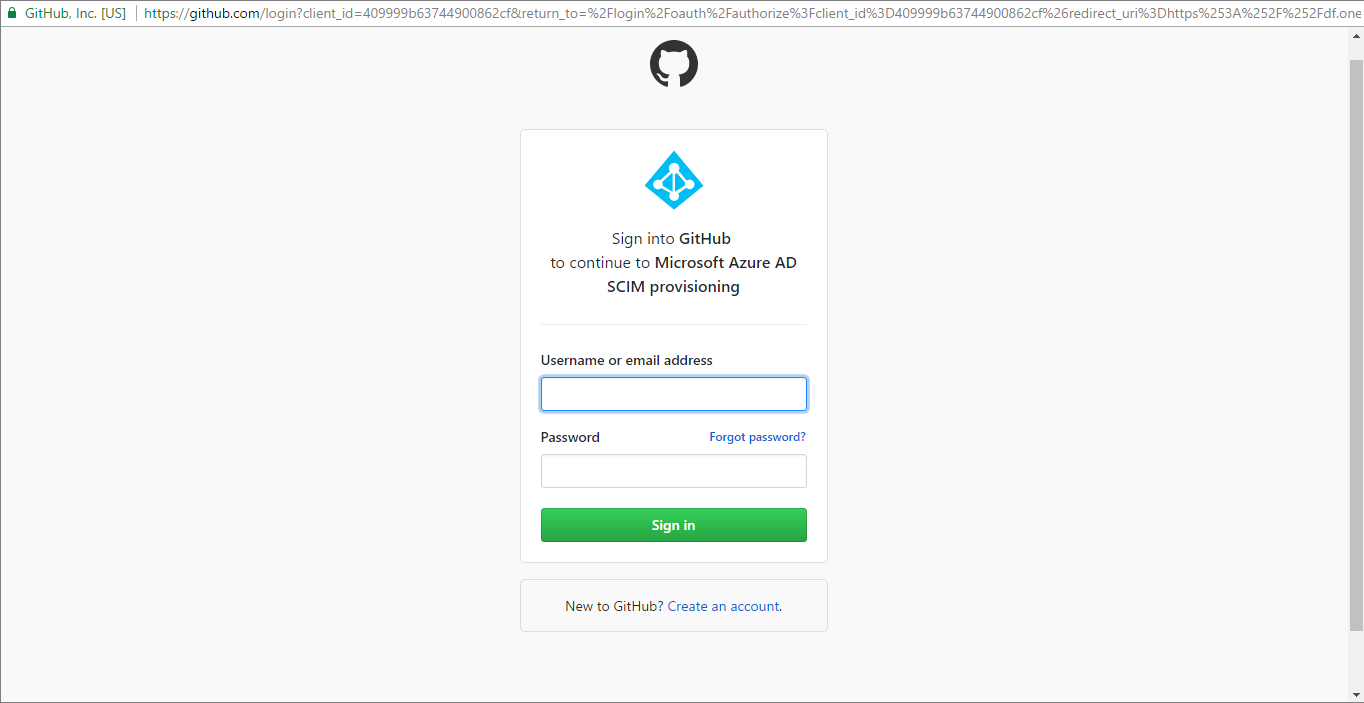 Screenshot muestra la página de inicio de sesión de GitHub.