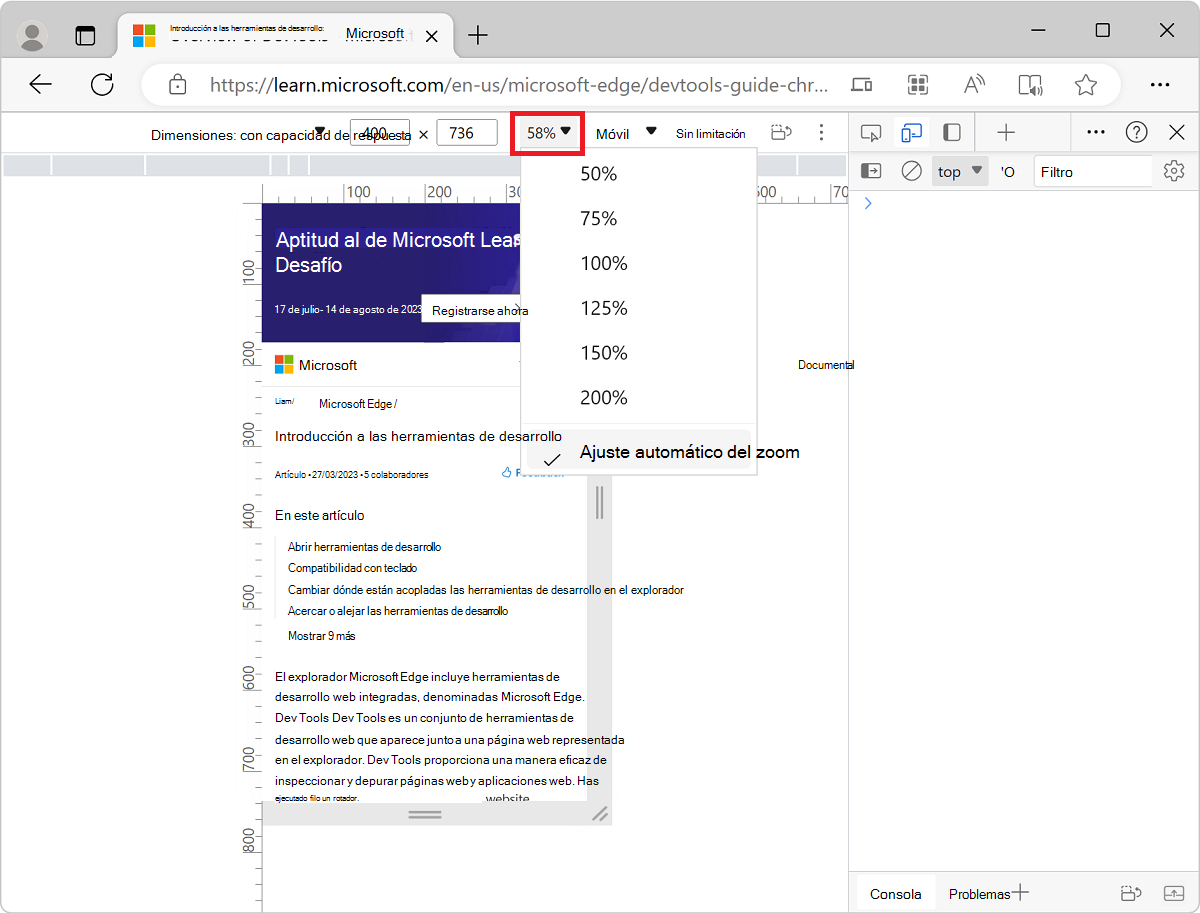 La lista Zoom