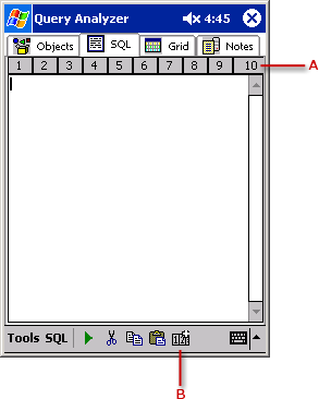 Captura de pantalla del Analizador de consultas