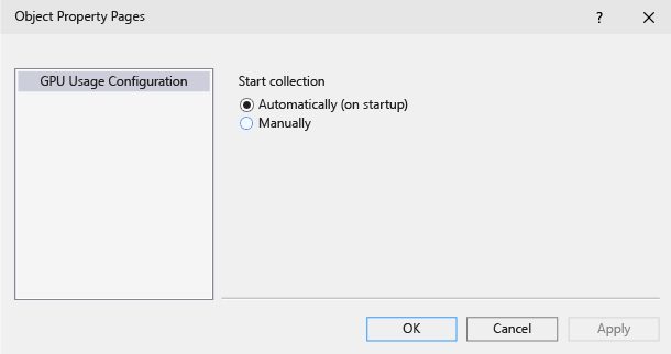 gfx_diag_gpu_usage_config Configure when GPU Usage collection starts
