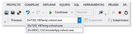 Cambiar entre procesos