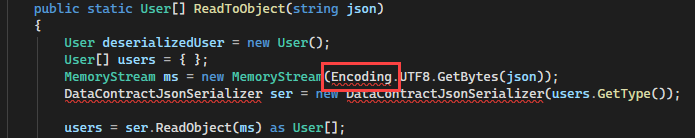 Captura de pantalla que muestra un error como un garabato rojo en Visual Studio.