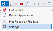 Captura de pantalla de la configuración de Recarga activa.