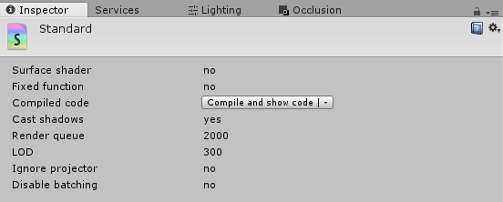 Compilar código de sombreador en Unity