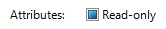 captura de pantalla de una casilla de verificación de solo lectura azul sólida 