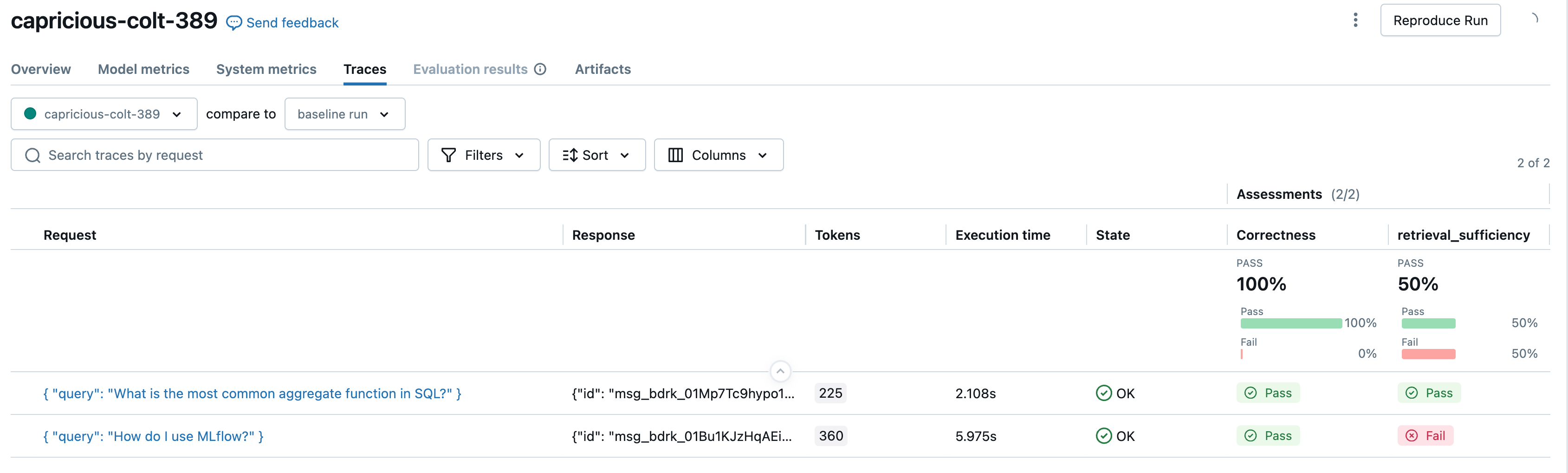 Evaluation UI