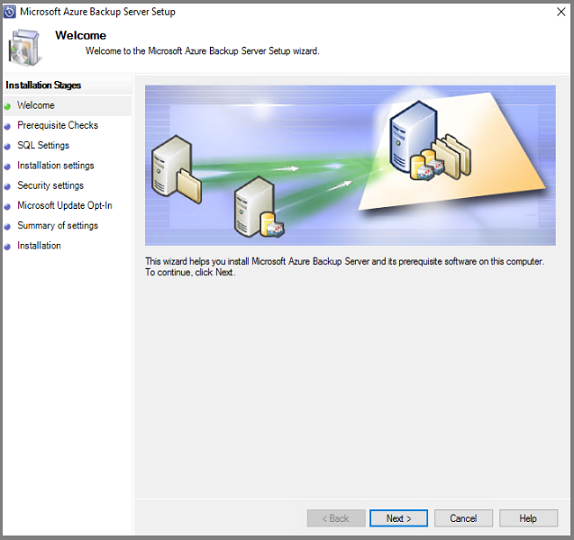 Server di Backup di Azure - Benvenuto
