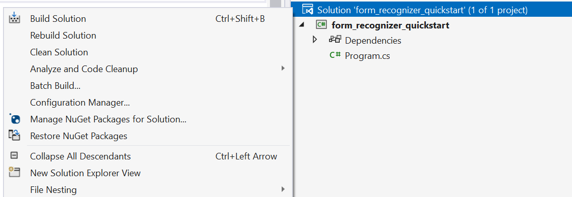 Screenshot della finestra di ricerca pacchetti NuGet in Visual Studio.
