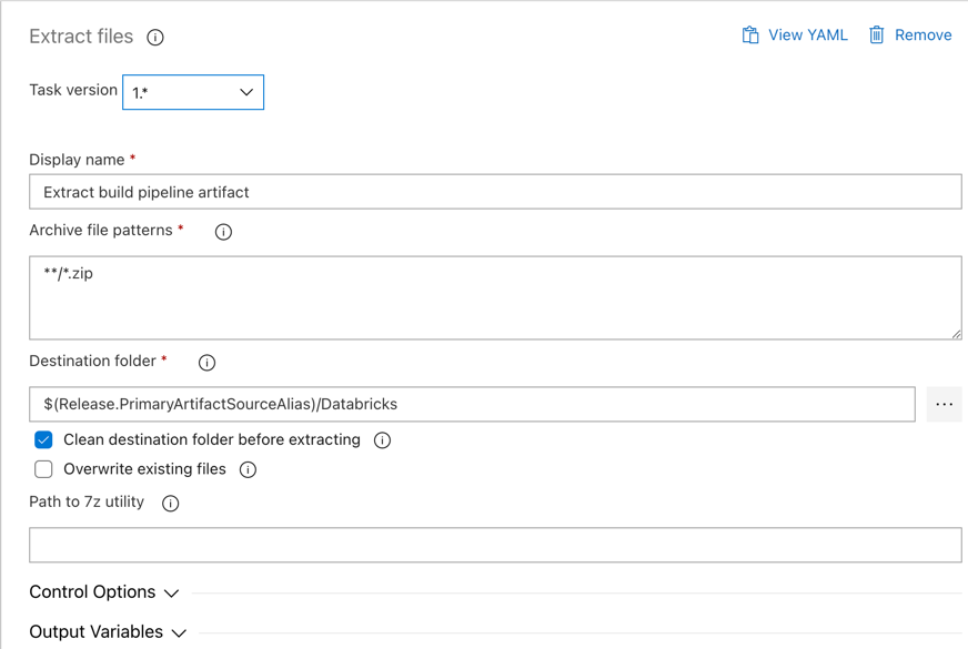 Decompressione di Azure DevOps