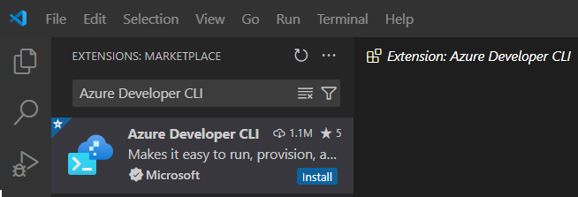 Screenshot dell'installazione dell'estensione.