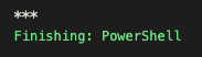 Screenshot dell'output delle variabili segrete di PowerShell.