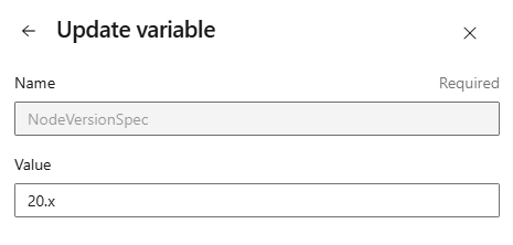 Screenshot dell'aggiornamento del valore di una variabile del tempo di coda.