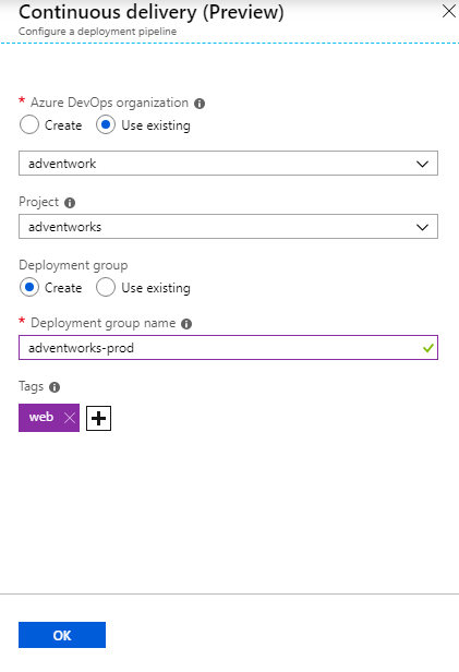 CI su macchine virtuali di Azure