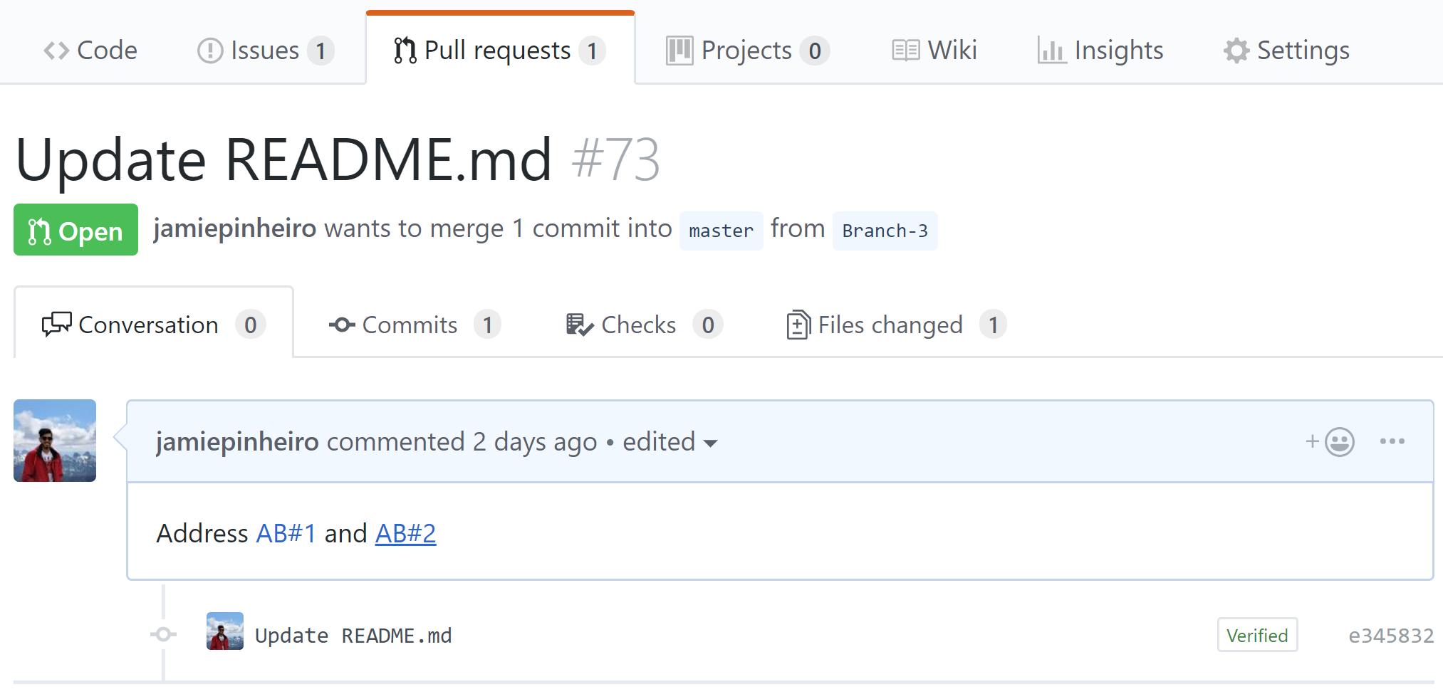 Menzioni collegate nelle richieste pull di GitHub