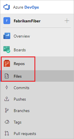 Screenshot che mostra la visualizzazione File Repos.