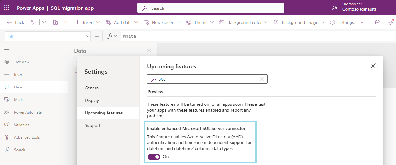 Attivare la funzionalità avanzata di SQL Server