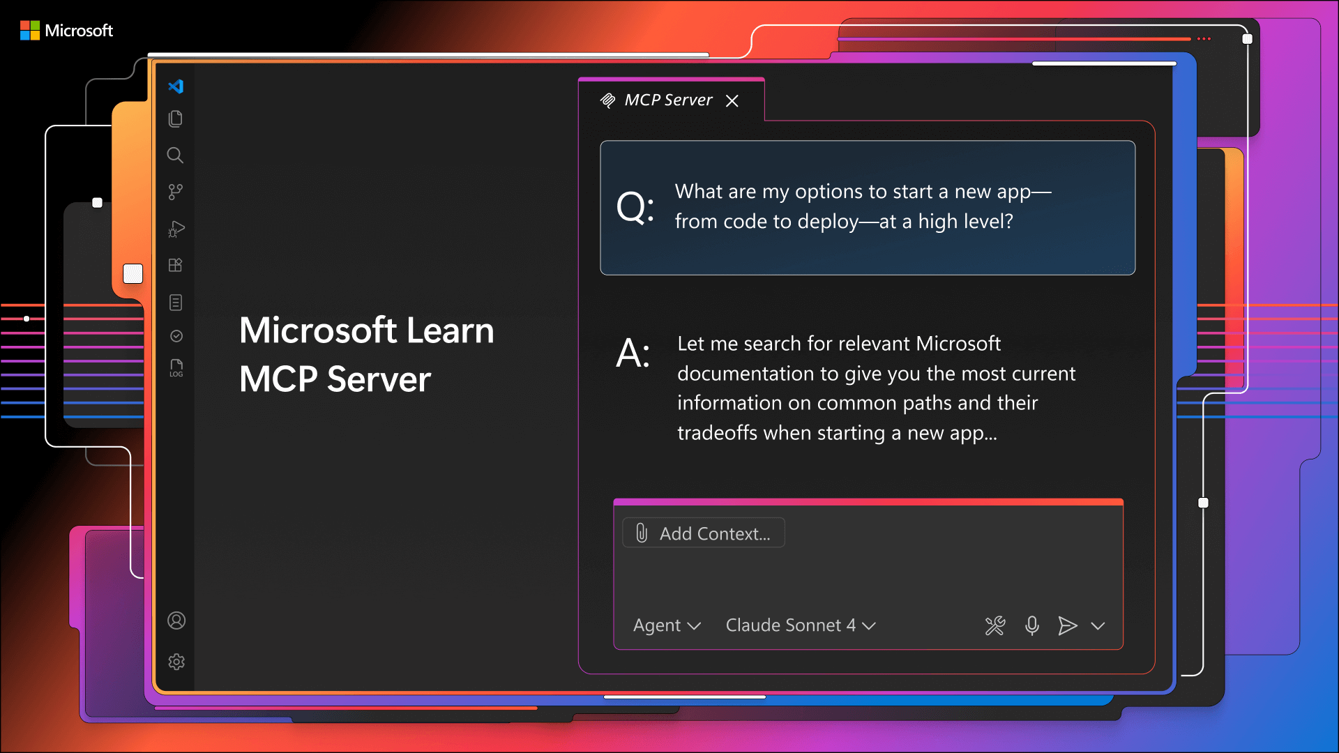 Interazione di chat di GitHub Copilot con il server MCP di Microsoft Learn