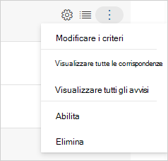 Screenshot che mostra l'opzione Abilita nel menu di scelta rapida dei criteri.