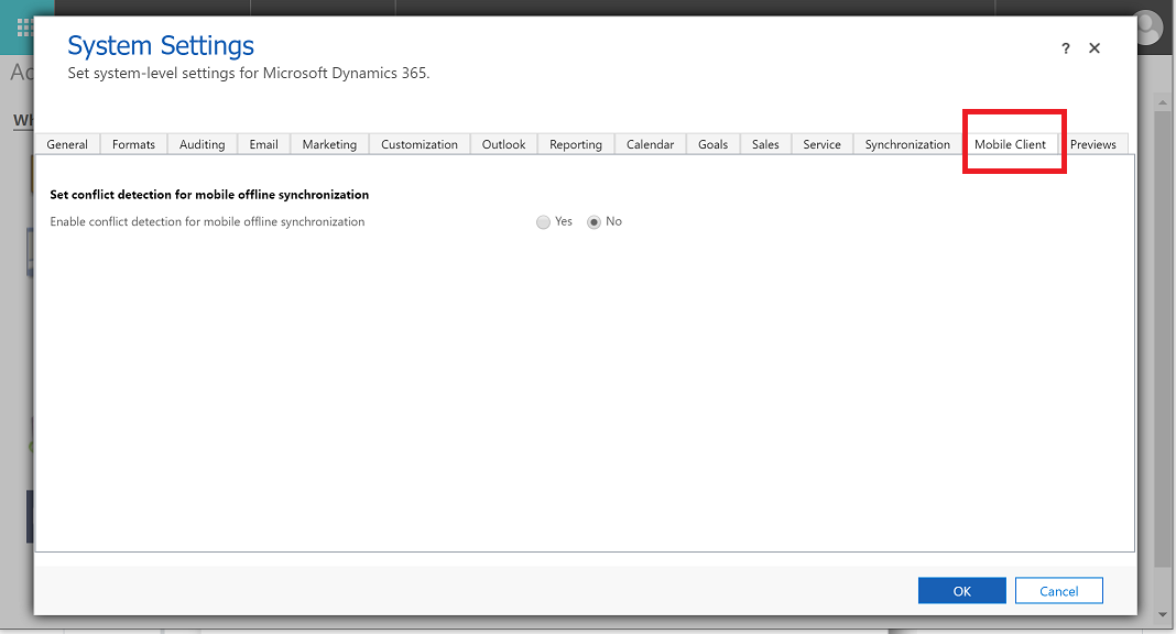 Set conflict detection for mobile offline Set conflict detection for mobile offline