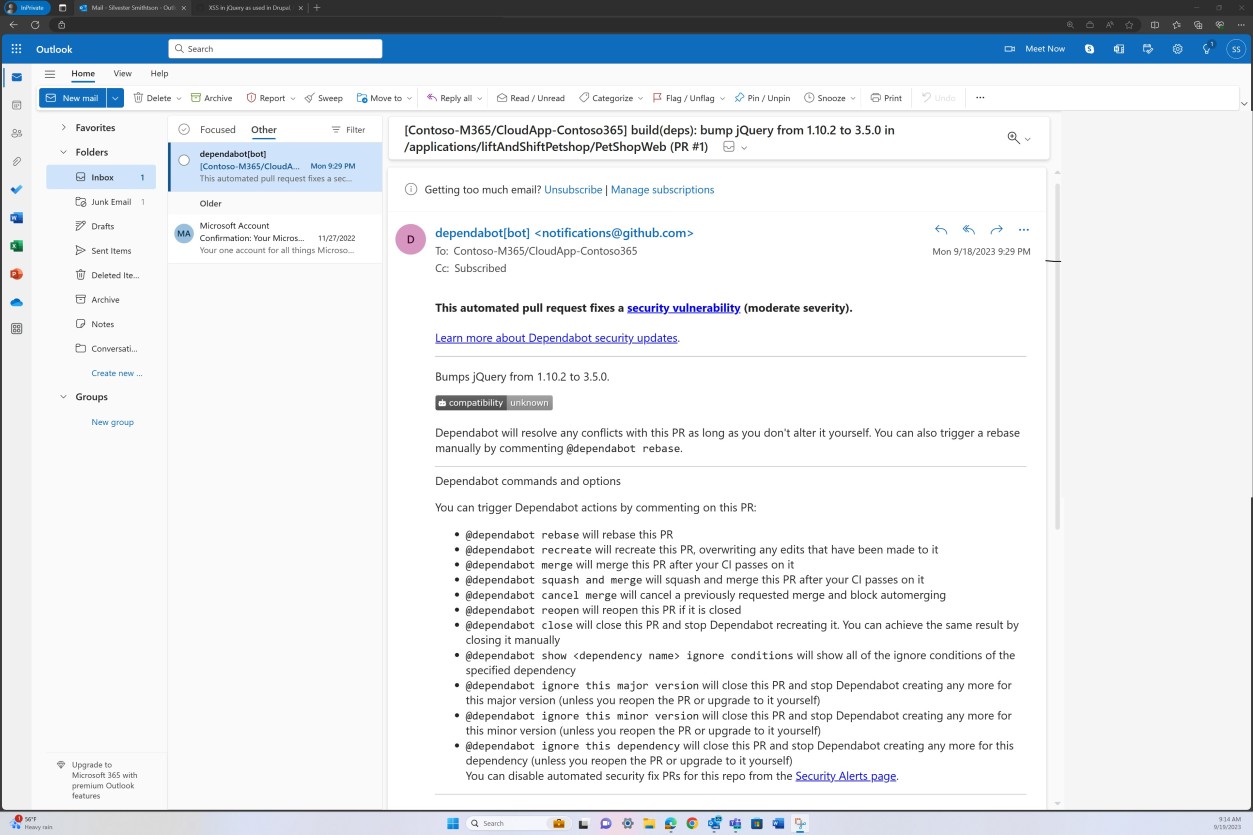 Le notifiche di posta elettronica automatizzate che identificano i problemi sono state risolte tramite la richiesta pull più recente.