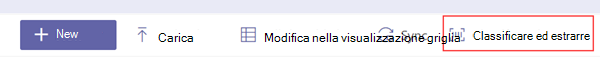 Screenshot che mostra il modello AI Builder.