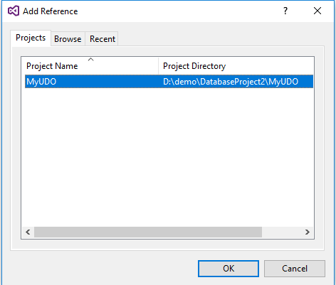 Strumenti Data Lake per Visual Studio - Aggiungere informazioni di riferimento sul progetto di database U-SQL