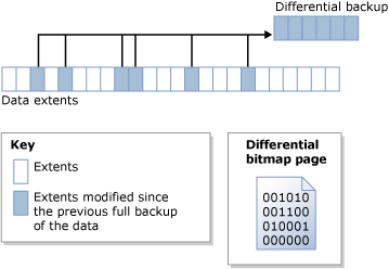 La bitmap differenziale identifica gli extent modificati