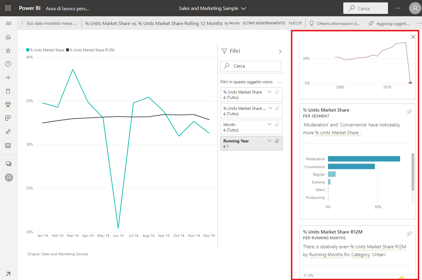Figura dell'opzione di report Power BI con Dataverse.
