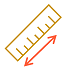 Diagramma di un righello di misurazione.