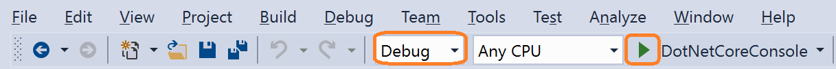 Selezionare una compilazione di debug