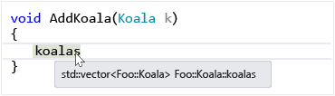 Informazioni rapide su Visual C++