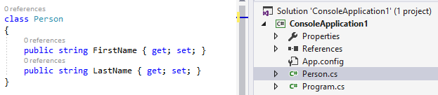 Screenshot del risultato inline - C#.