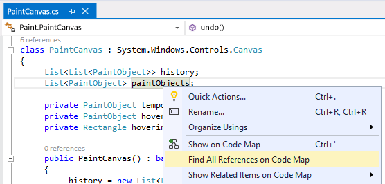 Aprire una mappa del codice dall'editor di codice