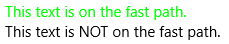 Text reso in modalità debug