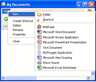 schermata del nuovo menu personalizzato