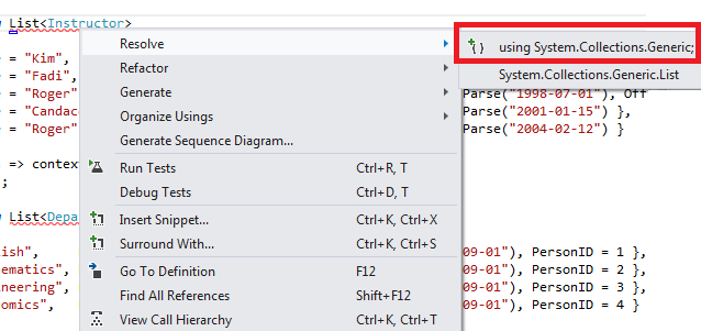 using ステートメントで解決する
